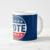 STEM Bold Campagne Badge Ontwerp Grote Koffiekop (Voorkant rechts)