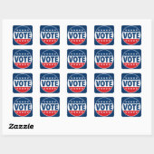 STEM Bold Campagne Badge Ontwerp Vierkante Sticker (Vel)