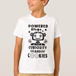 STEM Boys Meisjes Aangedreven door Cookies Robot T T-shirt