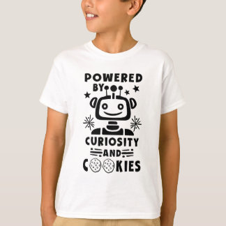 STEM Boys Meisjes Aangedreven door Cookies Robot T T-shirt