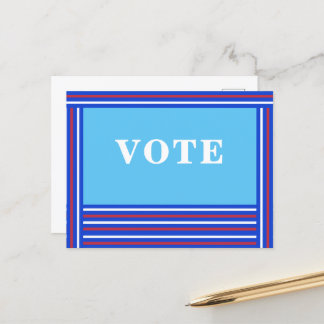 STEM-Briefkaart - Blauw venster Briefkaart