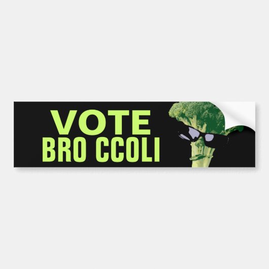 Stem Bro Ccoli Bumpersticker (Voorkant)