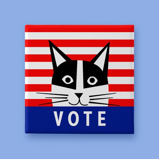 STEM! Button met vierkante stemmen