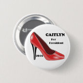 Stem CAITLYN voor President! Ronde Button 5,7 Cm (Voorkant /achterkant)