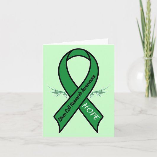 Stem Cell Awareness Ribbon Kaart (Voorkant)