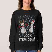 Stem Cell Snowman Christmas Science Trui (Voorkant)