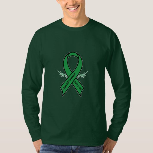 Stem Cell Survivor Awareness Ribbon T-shirt (Voorkant)
