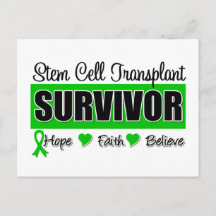 Stem Cell Transplant Survivor Badge Briefkaart