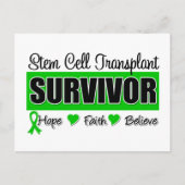 Stem Cell Transplant Survivor Badge Briefkaart (Voorkant)