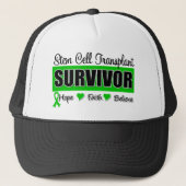 Stem Cell Transplant Survivor Badge Trucker Pet (Voorkant)