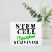Stem Cell Transplant Survivor Briefkaart (Staand voorkant)