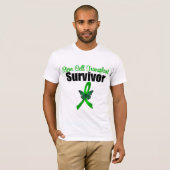 Stem Cell Transplant Survivor Butterfly Ribbon T-shirt (Voorkant volledig)