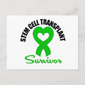 Stem Cell Transplant Survivor Heart Ribbon Briefkaart (Voorkant)