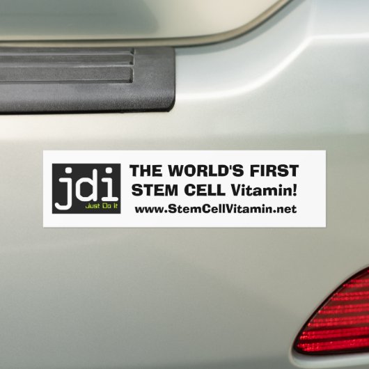 Stem Cell Vitamine Bumpersticker (Op auto)