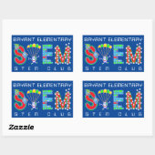 STEM Club Rechthoekige Sticker (Vel)