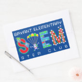 STEM Club Rechthoekige Sticker (Envelop)