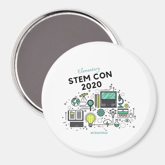 STEM CON 2020 Button Magnet (Voorkant / Achterkant)