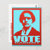 Stem Dammit Pop-Art Susan B. Anthony Custom Briefkaart (Voorkant / Achterkant)