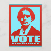 Stem Dammit Pop-Art Susan B. Anthony Custom Briefkaart (Voorkant)