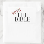 STEM de Bijbel Rechthoekige Sticker (Tas)