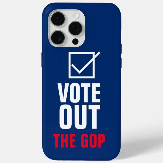 Stem de GOP Blauwe Vink uit Case-Mate iPhone Case (Achterkant)