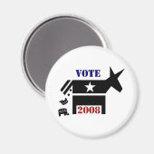 STEM DEMOCRAAT IN 2008 MAGNET (Voorkant / Achterkant)