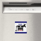 STEM DEMOCRAAT IN 2008 VIERKANTE MAGNEET (Insitu (Vaatwasser))