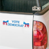 Stem Democraat met Ezels Bumpersticker (Op Truck)