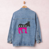 Stem Democrat Ezel Verkiezing Roze Denim Jacket (Hangar)