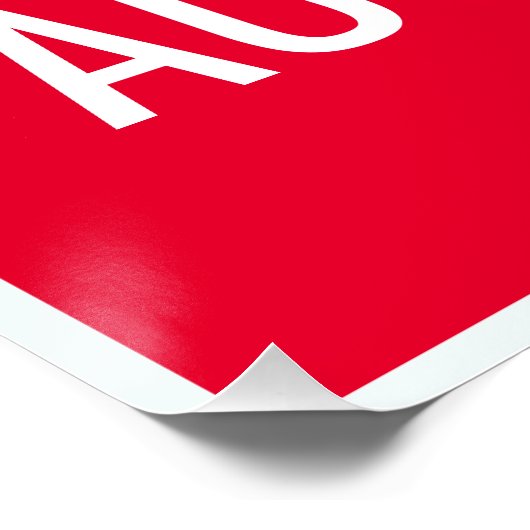 Stem Democratie Niet Autocratie Gepersonaliseerd Perfect Poster (Hoek)