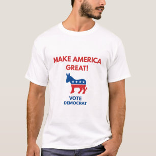 Stem Democratisch Politiek T-Shirt – Stout Pro-Dem
