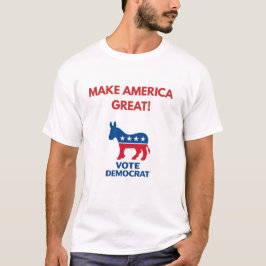 Stem Democratisch Politiek T-Shirt – Stout Pro-Dem
