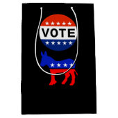 Stem democratische geschenkzak medium cadeauzakje (Voorkant)