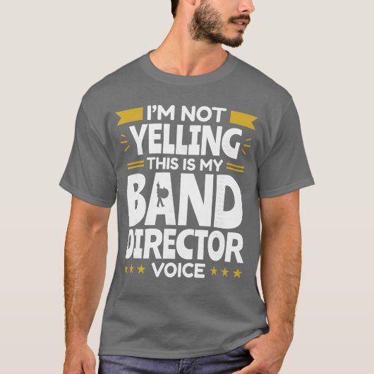 Stem dirigent stem muziekleraar grappige waarderin t-shirt (Voorkant)