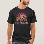 STEM Docent Rainbow Science Technology Engineering T-shirt (Voorkant)