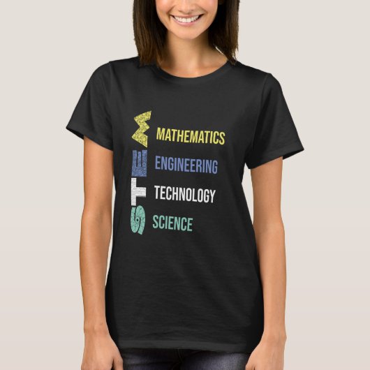 STEM-docent Science Technology Engineering Wiskund T-shirt (Voorkant)