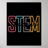 STEM Docent Wetenschapstechnologie Docent Terug na Poster (Voorkant)
