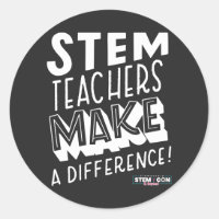STEM-docenten maken een verschil Rond Sticker