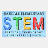 STEM Educational Rechthoekige Sticker (Voorkant)
