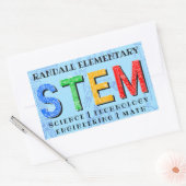STEM Educational Rechthoekige Sticker (Envelop)