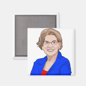 stem elizabeth warren magneet (Voorkant / Achterkant)