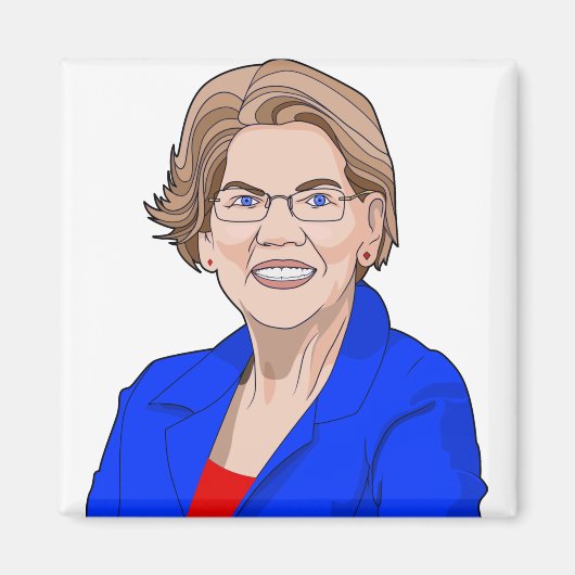 stem elizabeth warren magneet (Voorkant)