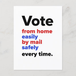 Stem elke keer vanuit huis - Single Briefkaart