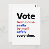 Stem elke keer vanuit huis - Single Briefkaart (Voorkant / Achterkant)