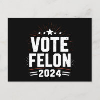 Stem Felon Trump 2024 Grappige verkiezing Stemming