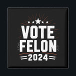 Stem Felon Trump 2024 Grappige verkiezing Stemming Magneet<br><div class="desc">Stem Felon Trump 2024 Grappige verkiezing Stem op de misdadiger</div>