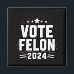 Stem Felon Trump 2024 Grappige verkiezing Stemming Magneet<br><div class="desc">Stem Felon Trump 2024 Grappige verkiezing Stem op de misdadiger</div>