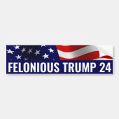 Stem Felonious Trump 2024 Bumpersticker (Voorkant)