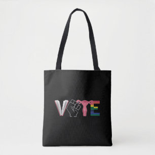 Stem Feministische Vrouwenrechten Verboden Boeken Tote Bag