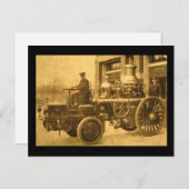 Stem Fire Engine Pumper Truck  Briefkaart (Voorkant / Achterkant)